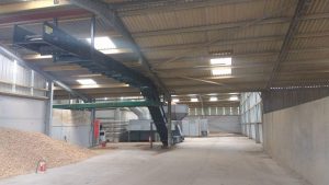 Bio mass wood chip conveyor