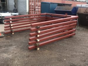 Log bolsters for timber lorries