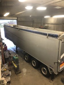 Repair to aluminium tipper trailer body