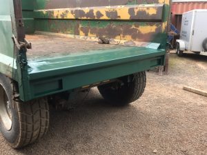 Repair to farm trailer